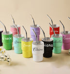 Personalized Mini Tumbler, Mini Shot Cup, Bridesmaid Gift, Custom 3oz Party Tumbler, Wedding Gifts, Bachelorette Party Girls Trip Group Gift
